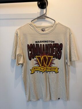 47 Washington Commanders Cream Graphic Short Sleeve Tee